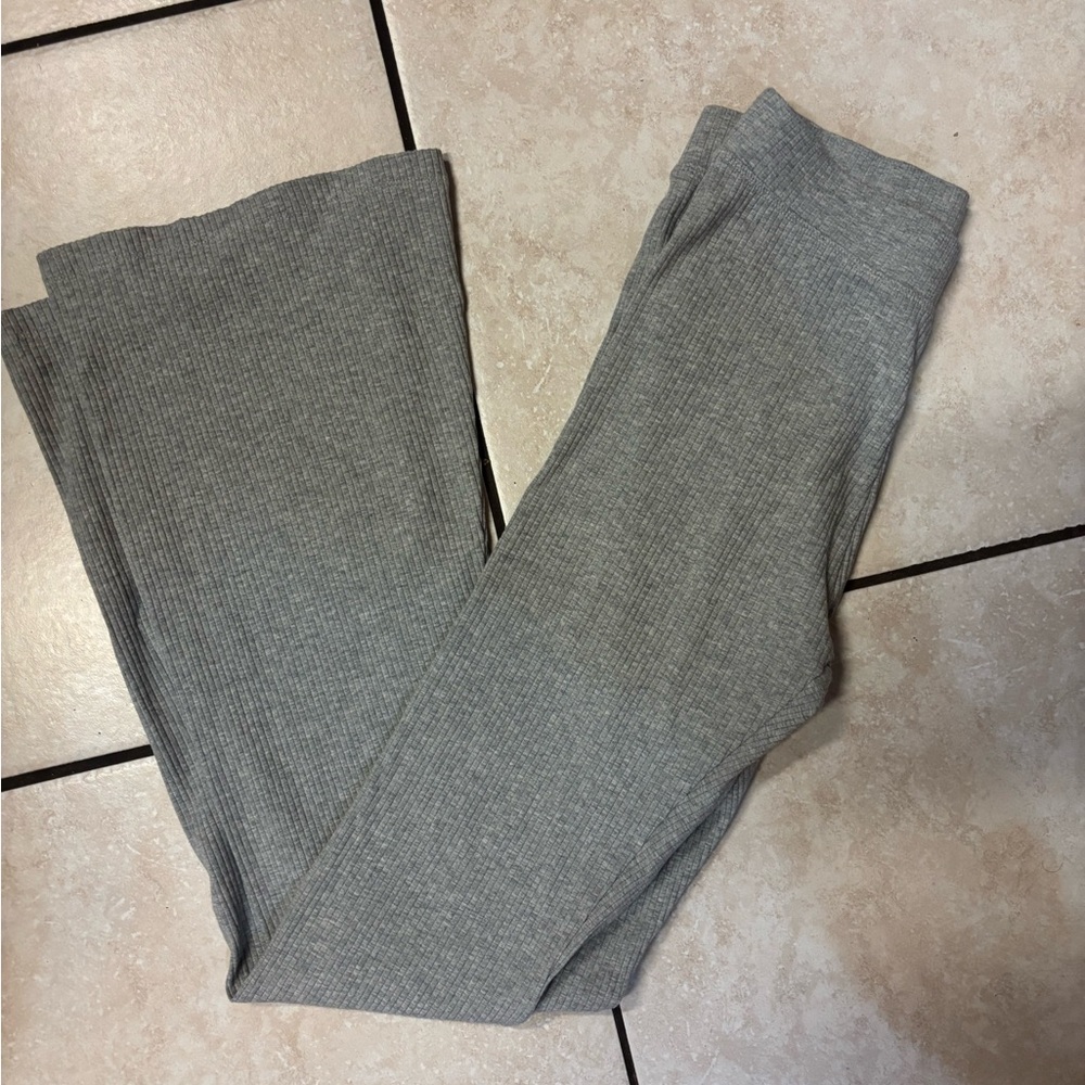 PINK Victoria's Secret Heather Gray Ribbed Leggings